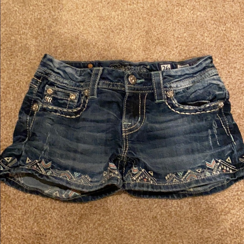 Denim shorts